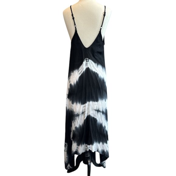 Raviya Black White Flowy Tie Dye Maxi Dress - Picture 2 of 12